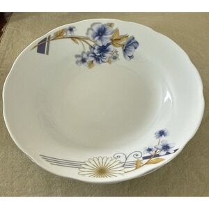 Vintage Home Syle High Quality Porcelain Bowls (2) Flowers 7.75"